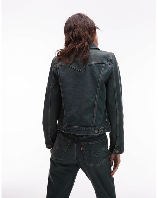 Levi's Blue – original – truckerjacke aus em denim mit western-elementen