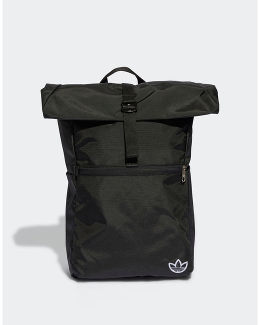 Adidas Originals Black Roll Top Backpack