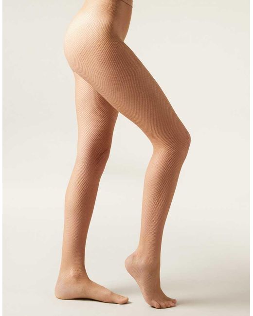 Calzedonia White Micronet Tights