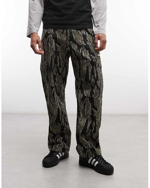 Xlarge Black Label Ripstop Camo Cargo Pants for men