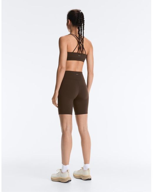 Oysho Green Comfortlux Light Support Sports Bra With Crossover Straps