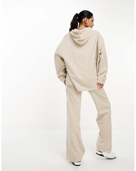 ASOS Natural Supersoft Co-Ord Wide Leg Jogger
