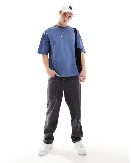 T-shirt oversize di Bershka in Blue da Uomo
