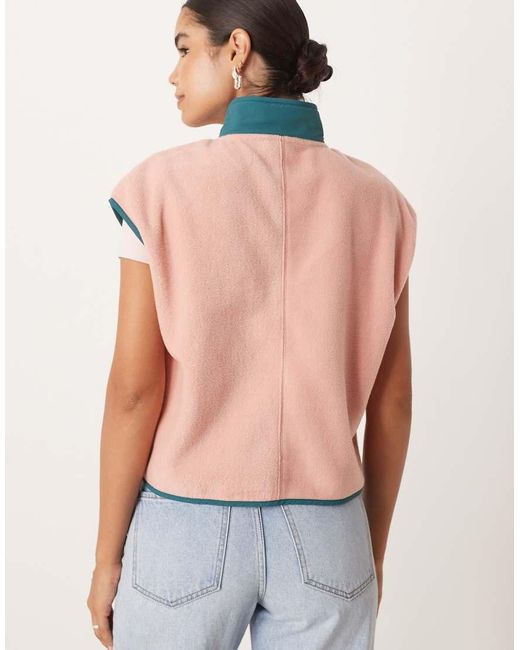 ASOS Blue Polar Fleece Gilet