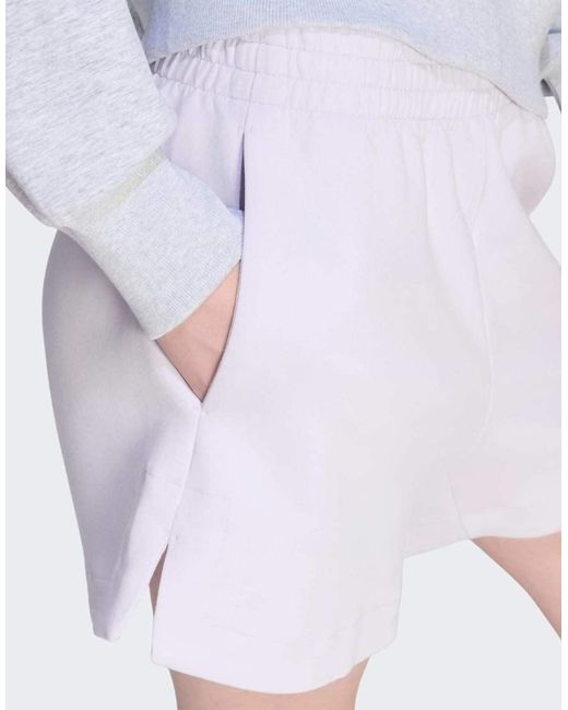 Adidas Originals White Soft Lux Loose Shorts