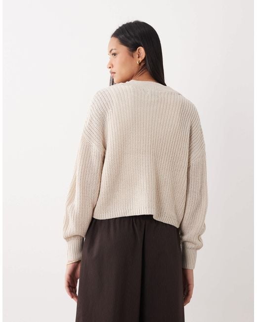 ONLY White Knitted Cardigan