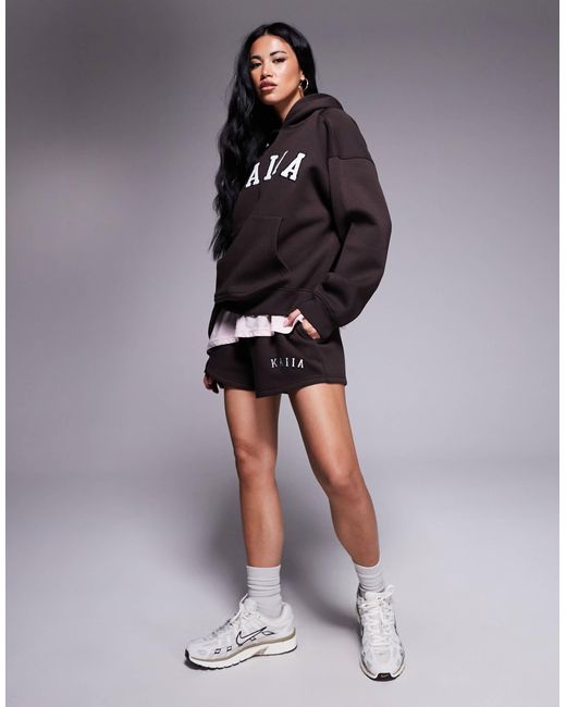 Kaiia Black – oversize-kapuzenpullover