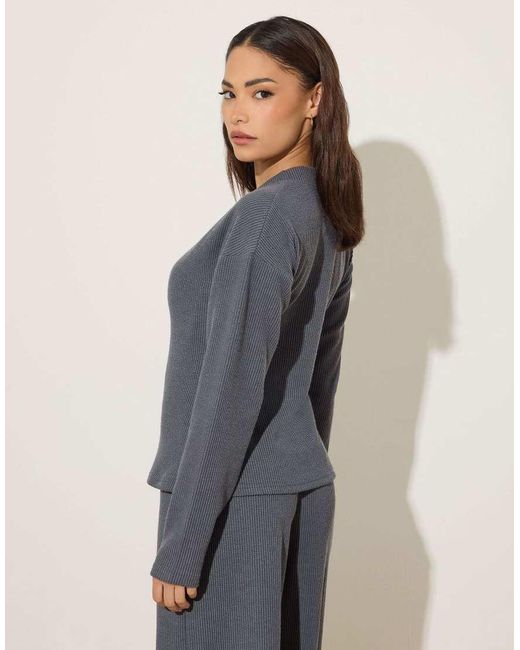 PixieGirl Gray Petite Textured Cardigan