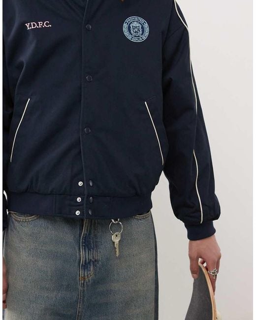 Prohibited Blue Stadium Jacket for men