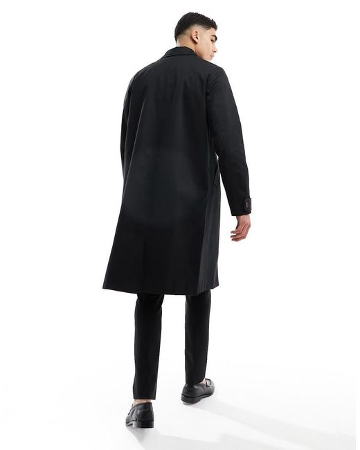 ASOS Black Trench Coat for men