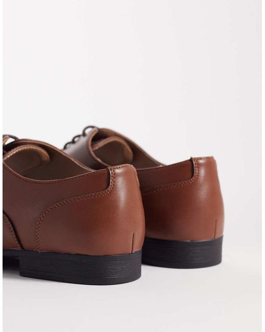 SEQWL Brown Gunners Oxford Shoes for men