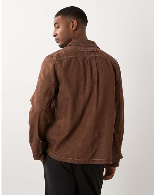 Paul Smith Brown Lightweight Casual Chore Jacket for men