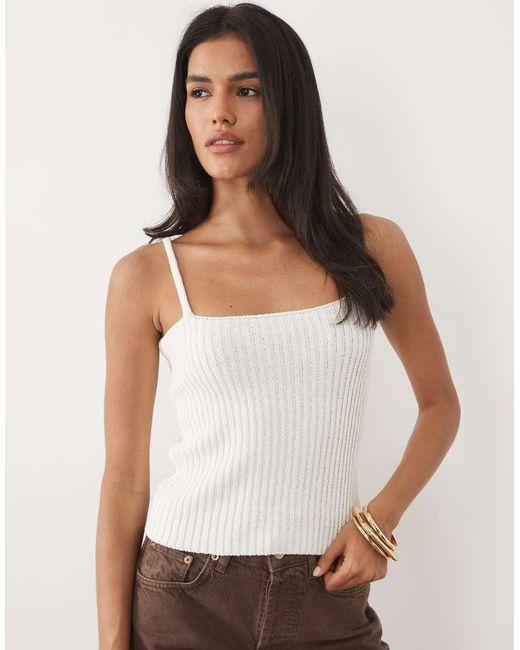 ASOS Brown Boucle Knit Cami Top