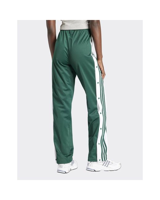 Adidas Originals Green Adibreak Pant With Snaps Detail