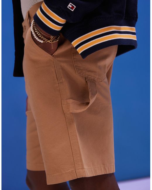 Pantaloncini color cuoio di ASOS in Blue da Uomo