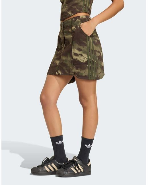 Adidas Originals Green Cargo Skirt