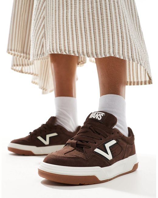 Upland - baskets chunky en daim - marron foncé Vans en coloris Black
