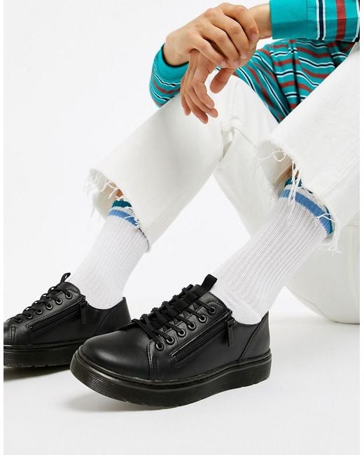 Dr. Martens Dante Zip 6-eye Zip Shoes In Black for Men | Lyst