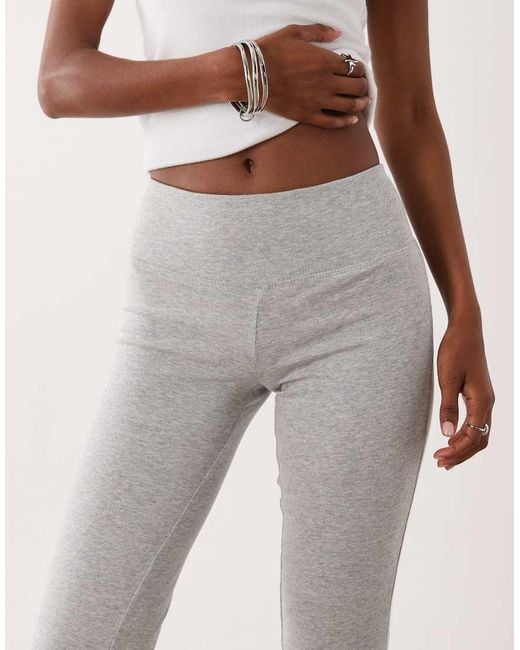 Brave Soul White Stretch Flare Leggings