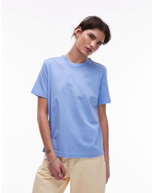 & Other Stories Blue – locker geschnittenes, kurzärmliges t-shirt