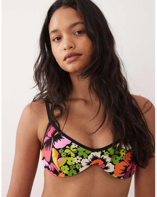 Rip Curl Multicolor Rip Curl X Farm Rio Floral Print Underwire Bikini Top