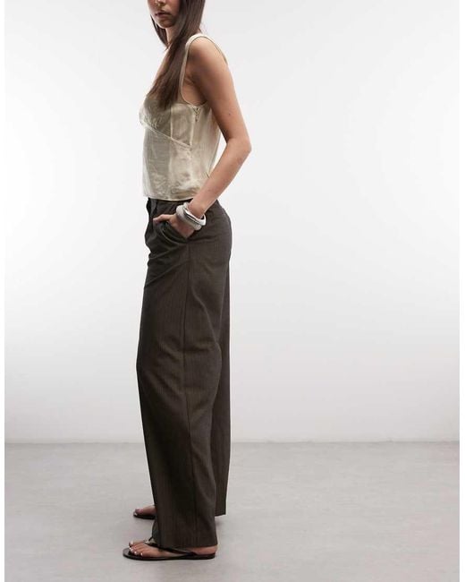 Weekday Brown Dara Suit Pants