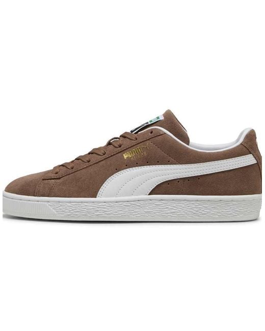 PUMA Brown Suede Classic Sneakers