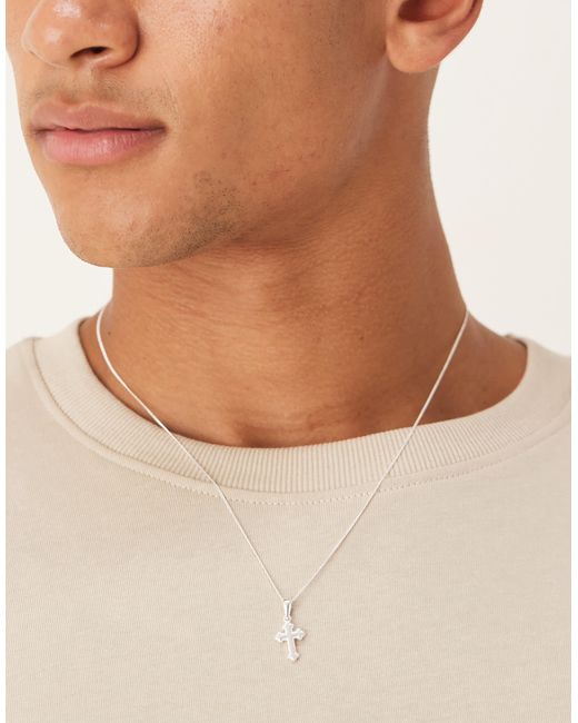 Pendentif Croix En Argent Massif Sterling - Bijou Unisexe - Neuf Avec étiquettes