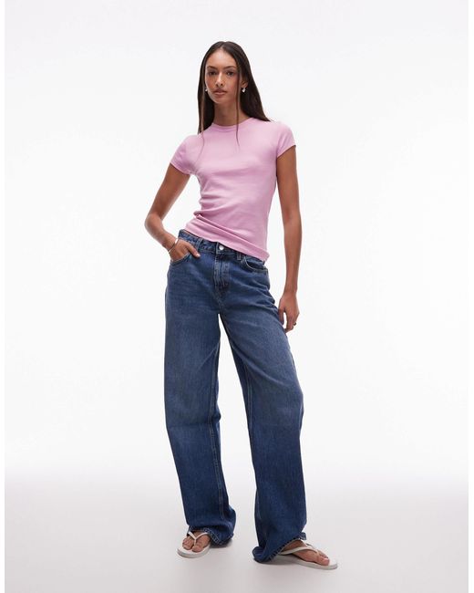 TOPSHOP Purple Tall Everyday Tee