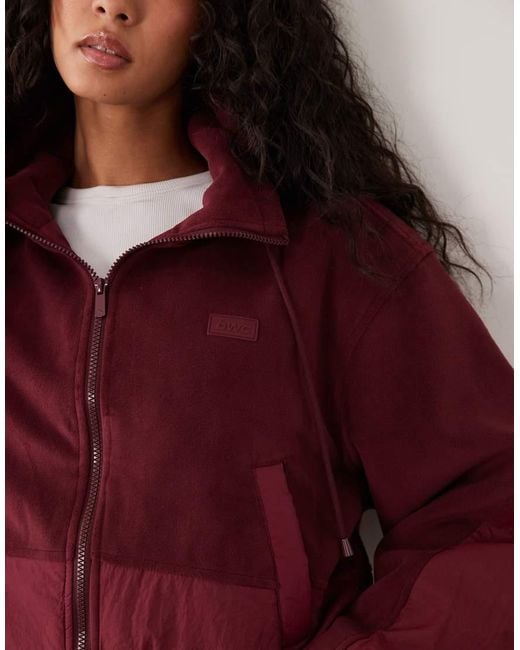 Cotton On Red Polar Fleece Padded Jacket