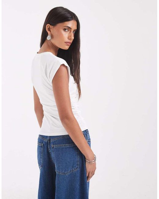 & Other Stories White Fitted Sleeveless Top