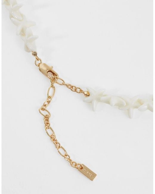 Collier à étoiles ASOS pour homme en coloris White
