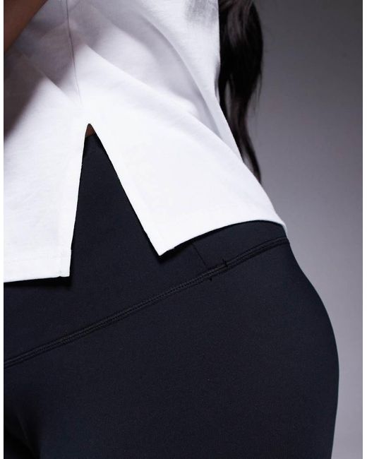 Camiseta Corta Blanca Sin Mangas Con Sisas Caídas Y Acabado De Secado Rápido De Algodón De Curve 4505 de color White