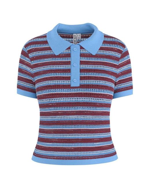 HYPEDROP Blue Polo Shirt