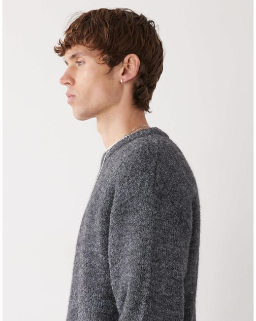 Weekday Gray Wool Blend Sweater for men