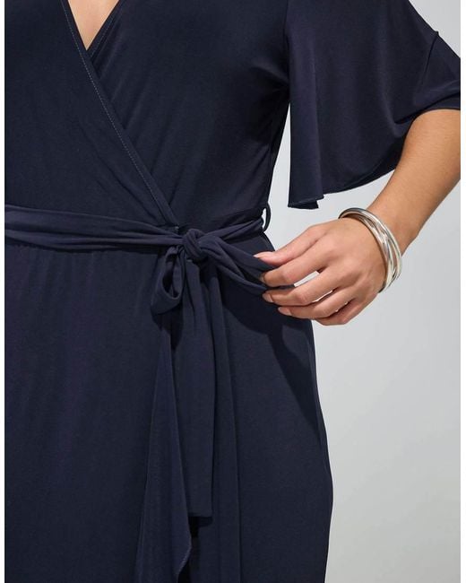 Yours Clothing Blue Wrap Maxi Dress