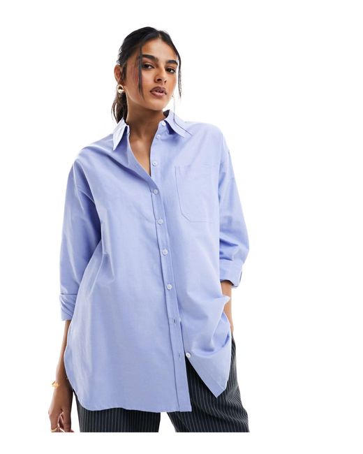 Aware - camicia oxford oversize di Vero Moda in Blue