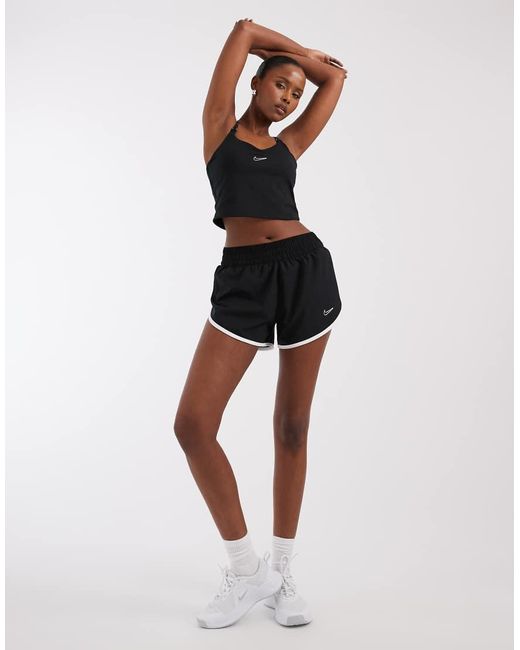 Nike Black Metallic Swoosh Vest Top