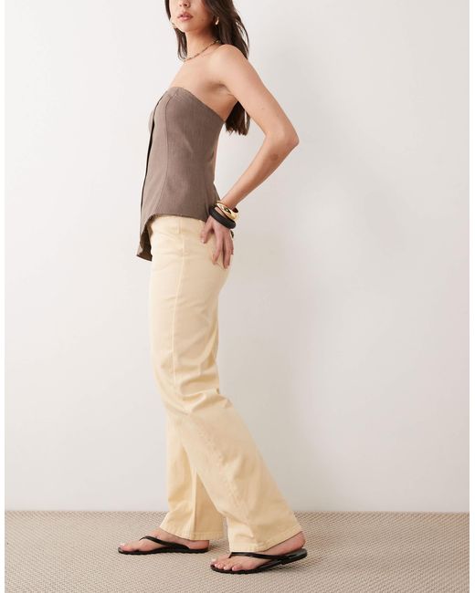 Threadbare Natural Straight Leg Jeans