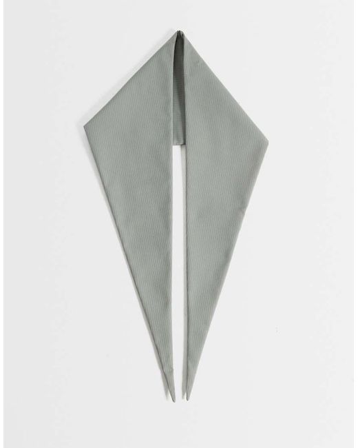 Sciarpa A Triangolo Testurizzata Verde di ASOS in Gray da Uomo