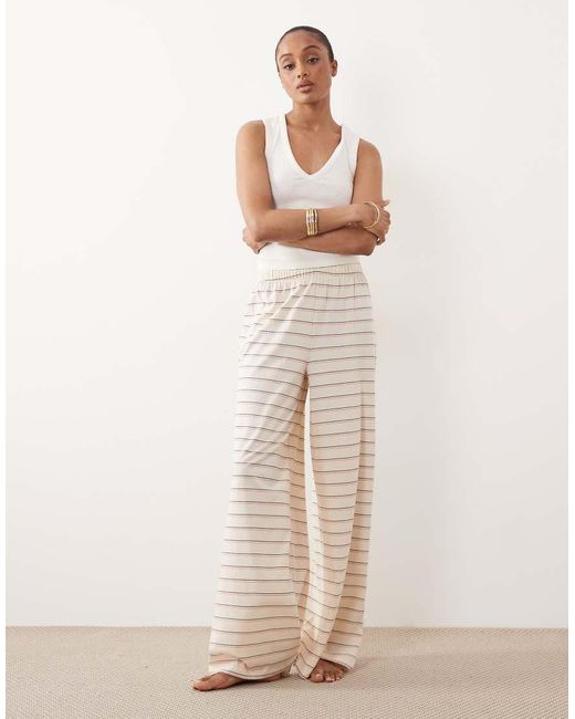ASOS Brown Asos Design Tall Mix & Match Cotton Pajama Pants