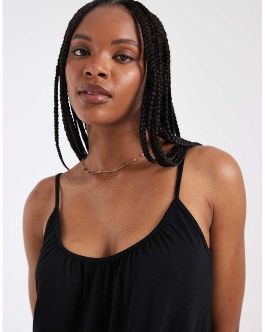 Vero Moda Black Chuck On Cami Maxi Dress