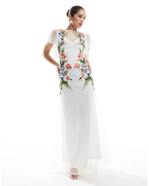 sachin and babi light blue dress Women's Juliette Embroidered Open Back Mini Dress main image 1