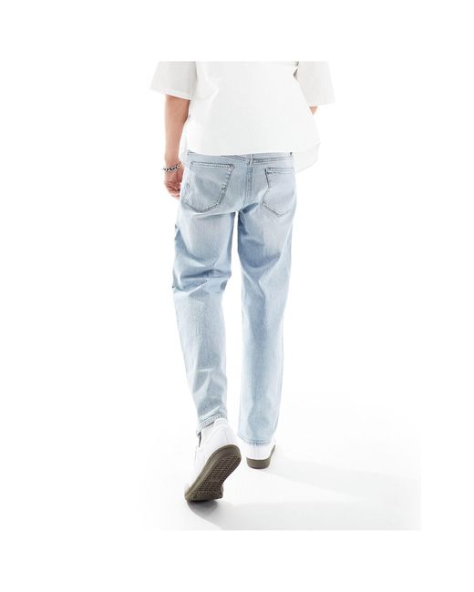 SELECTED Blue Loose Fit Jeans for men