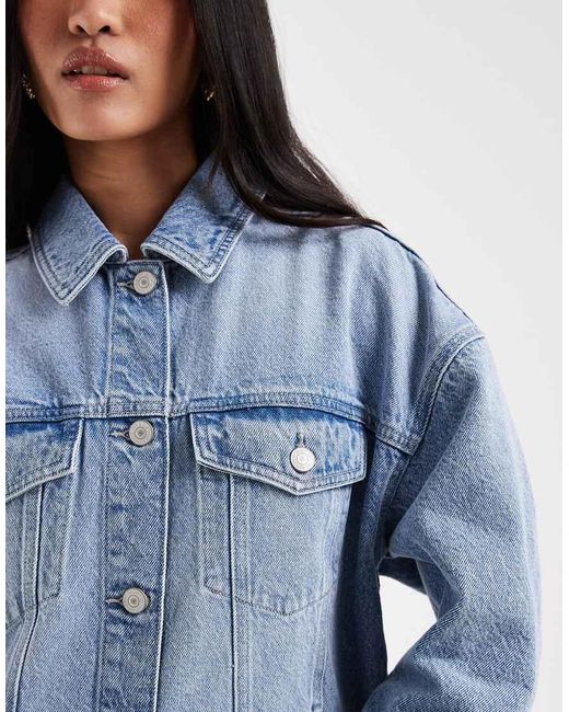 New Look Blue Oversized Denim Jacket