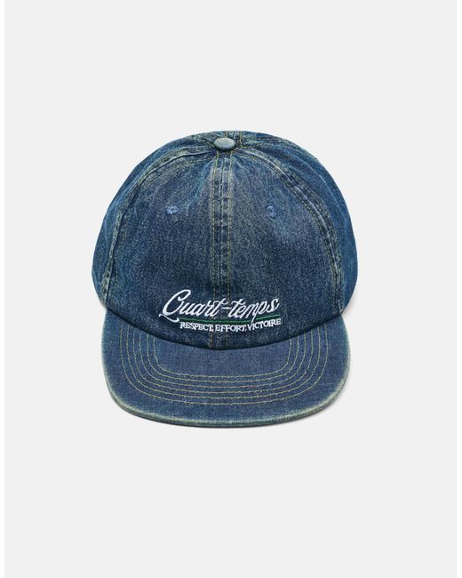 Pull&Bear Bestickte denim-cap in Blue für Herren