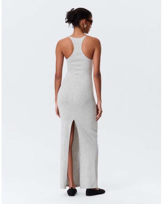 Weekday White Racer Back Maxi Dress
