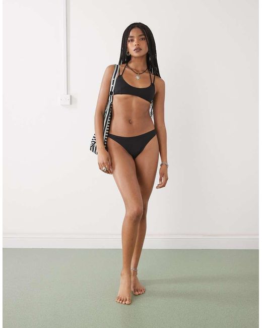 Weekday Brown Brazilian Bikini Bottoms