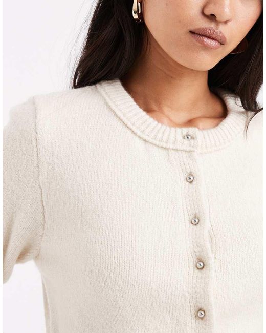 Cardigan Vestibilità Classica di ASOS in White