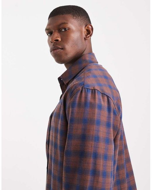 ASOS Purple Overshirt With Pockets for men